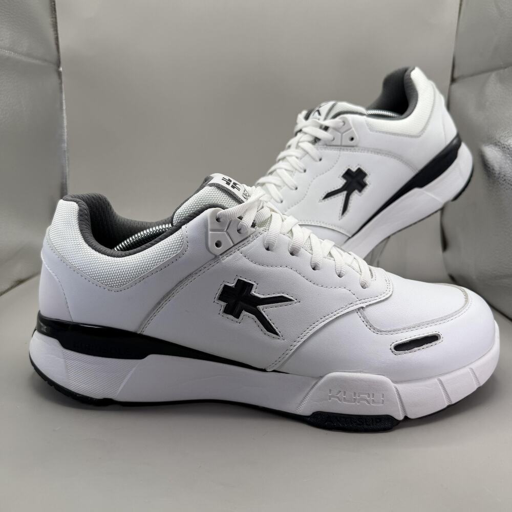 KURU Kinetic 2 Shoes Mens Size 13 M White Leather Sneakers 104802130